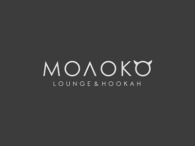 Moloko cow design hookah logo lounge milk minimalism moloko novosibirsk onlyfuckingdesign russia