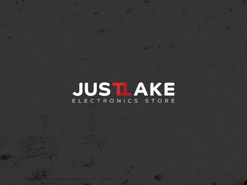 Just Take branding classic company design electronic electronica electronics font logo logotype minimalism novosibirsk onlyfuckingdesign red red and white russia siberia store