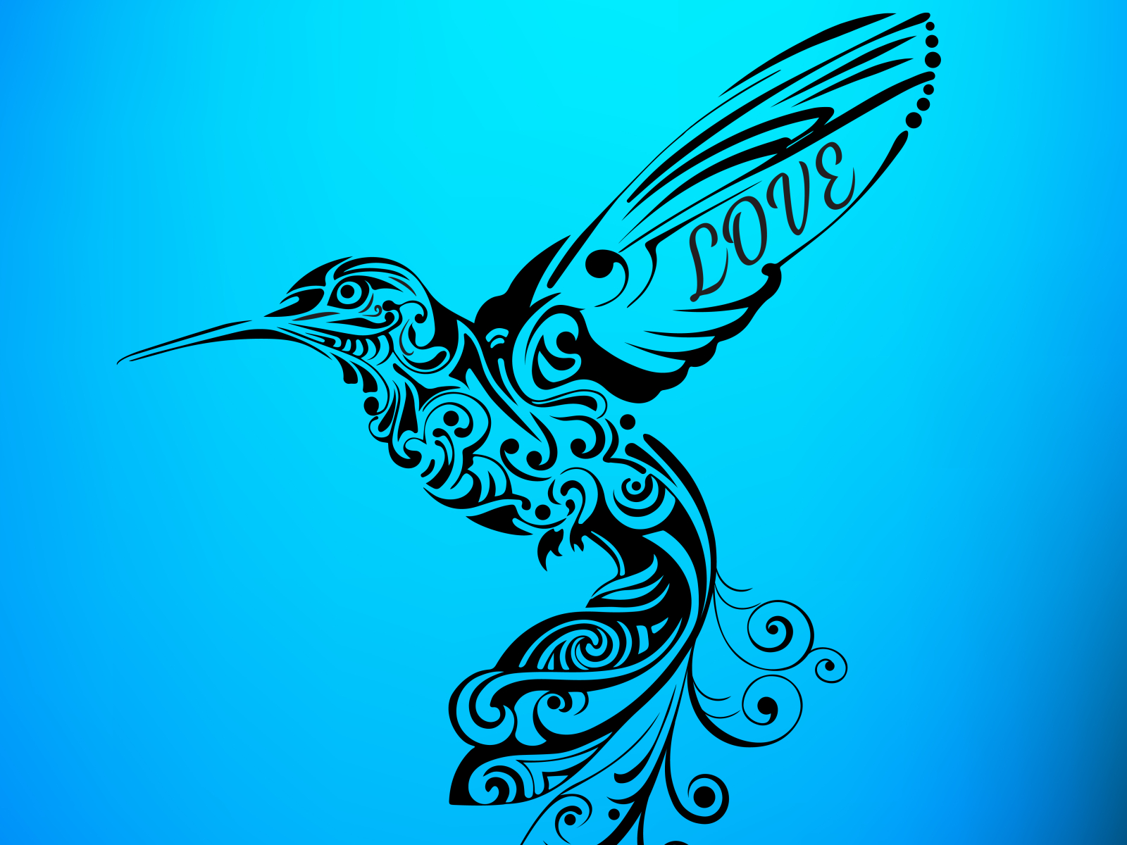 Beautiful blue hummingbird | Hummingbird tattoo, Shape tattoo, Flower  tattoos