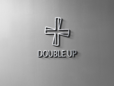 Double Up Logo branding graphic design logo logo design tshirt design typography vector