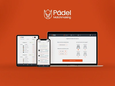 Multiplatform App | Matchmaking book branding clean design digital product figma match mexican orange play presentation reservations shadows sport ui