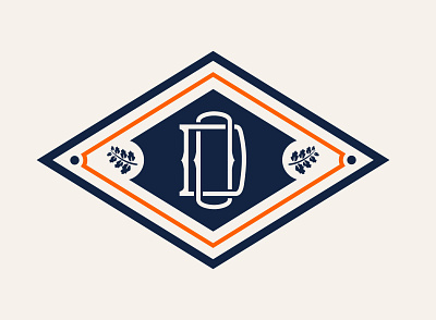 Out of Your Depth badge icon logo logo design vector