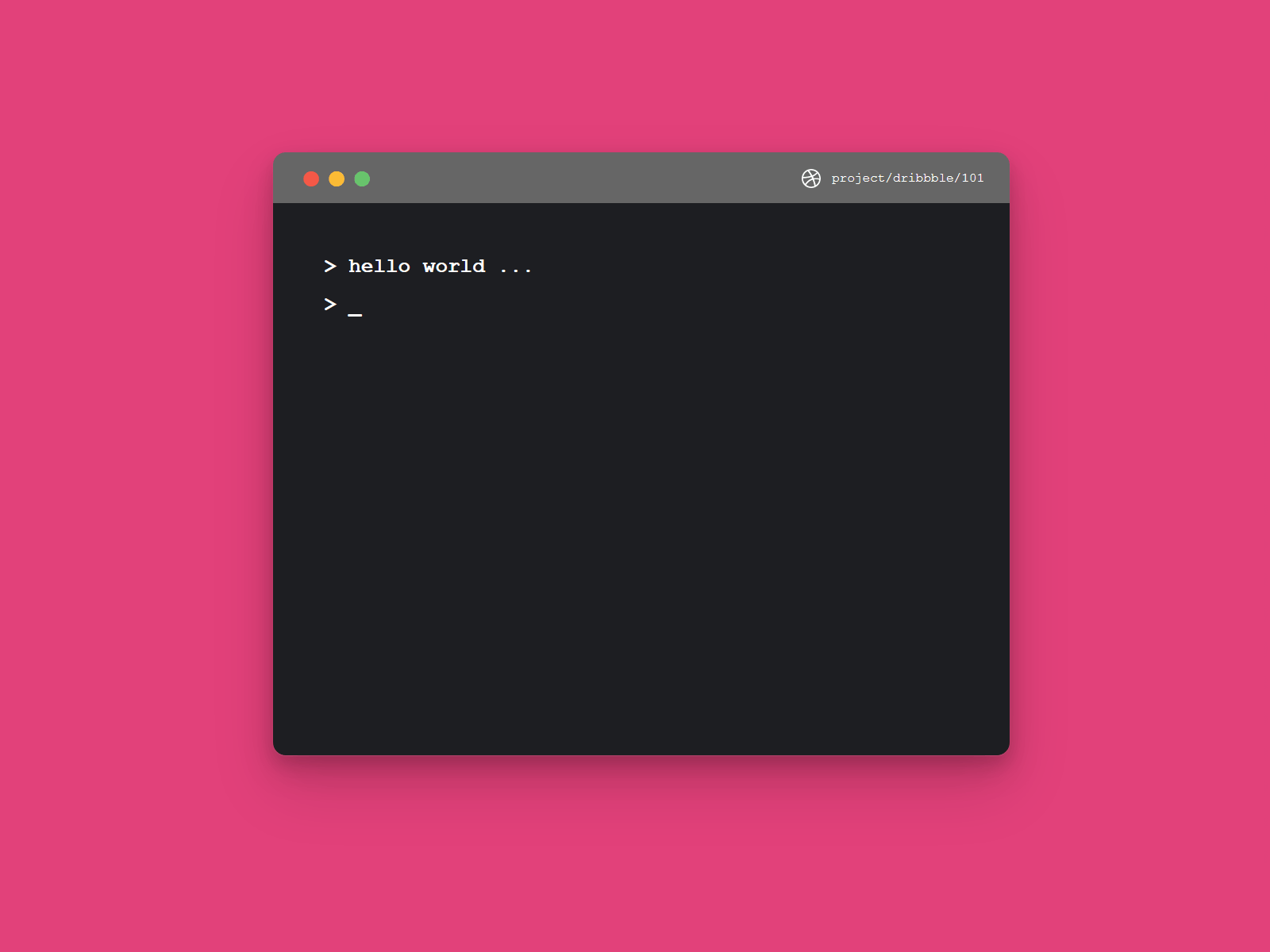 helloworld codepen css css animation debut shot dribbble helloworld illustration terminal