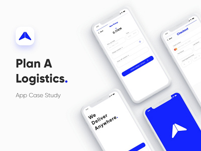 Logistics App Case Study adobe xd app design casestudy clean clean design design illustration logistics logistics app logo ui ux