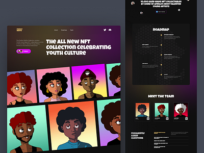 Perfect Misfits - NFT website app design clean clean design creative design illustration nft nft website ui website