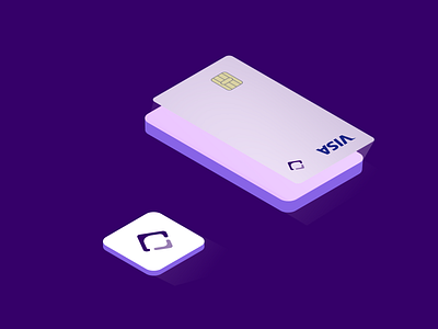 PayChain - Isometric illustration card clean design credit card debit card fintech fintech illustration illustration isometric isometric illustration pay ui