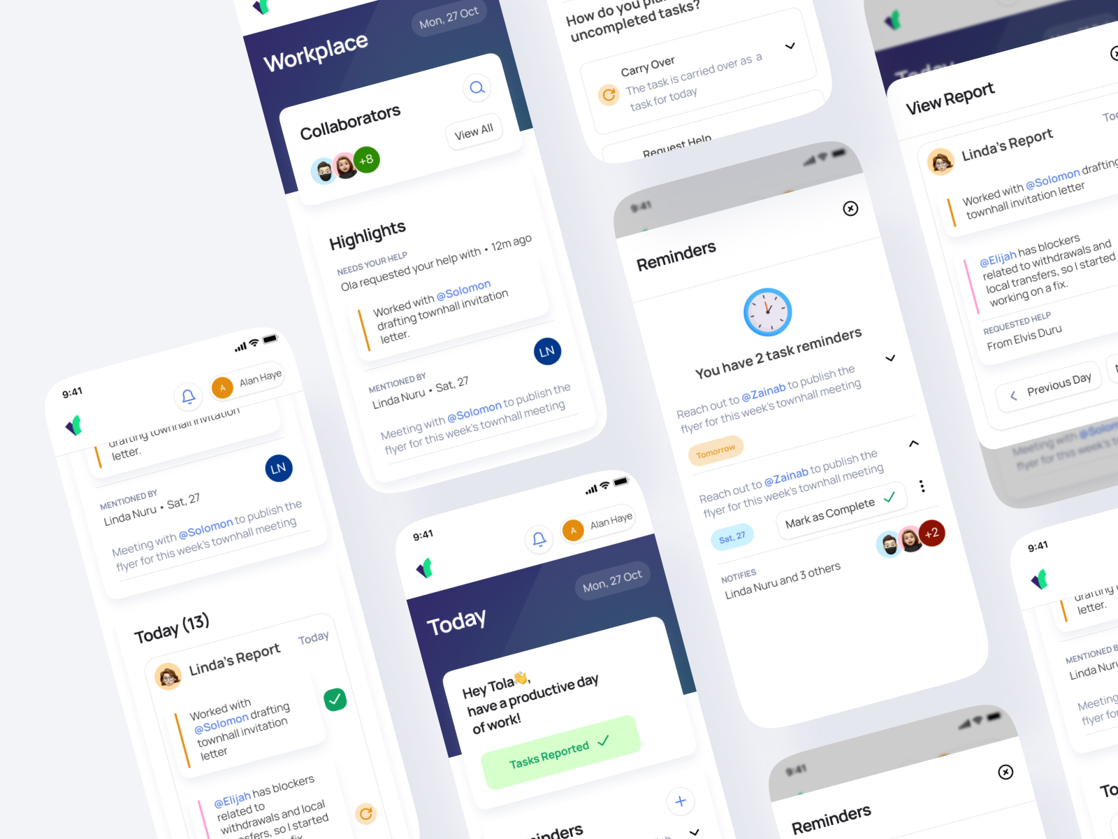 Team Report Management App by Nwabuoku Solomon on Dribbble