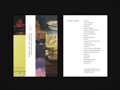 Sophie Macpherson Ltd advertising art design layout minimal painting print typography