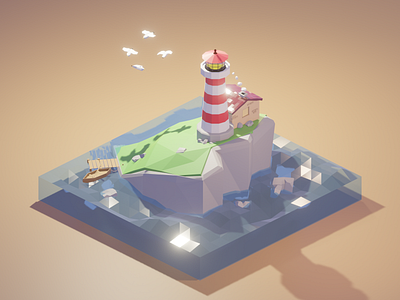 Low Poly Lighthouse