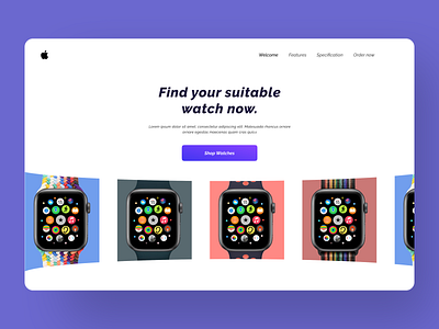 Watch Store Web Design figma ui watchstore webdesign