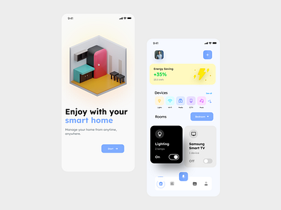 Smart Home - Mobile App design figma ui uiux