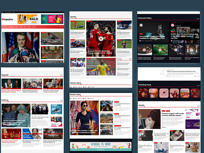 Magazine Online Publisher Landing, Multi Page