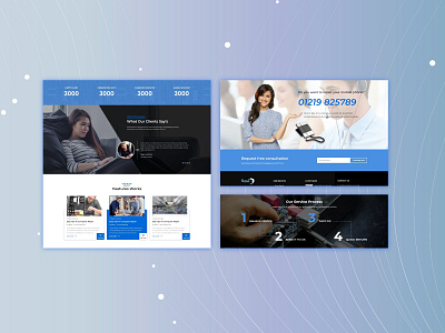 Repairs services photoshop ui ux website xd design