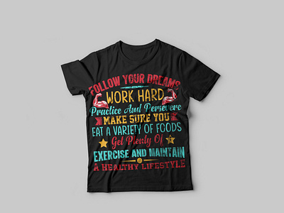 Colorful Typography T-shirt Design