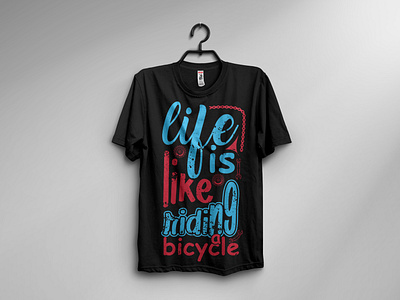 Cycle quotes typography t shirt design