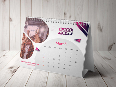 Office Desk Calendar Design 2023 branding design vector