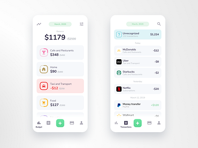 Budget Planner iOS app app budget app budgeting design ios ios app ios app design mobile product design spend tracking ui uiux ux