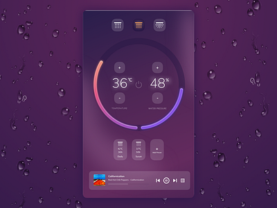 Shower UI concept design shower ui uiux ux