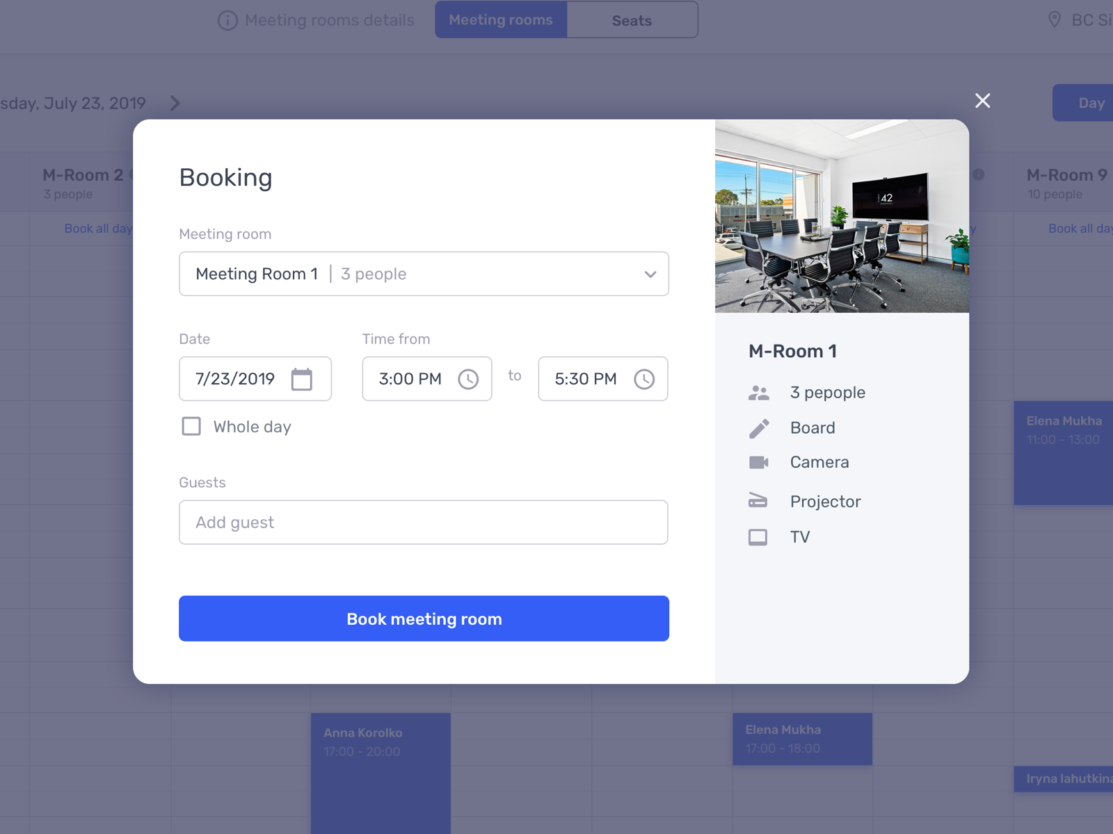 Booking form by Anton Buriy on Dribbble