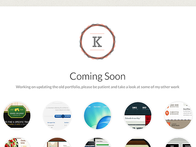 Updated portfolio coming soon kyle kramer lato orange portfolio web design website