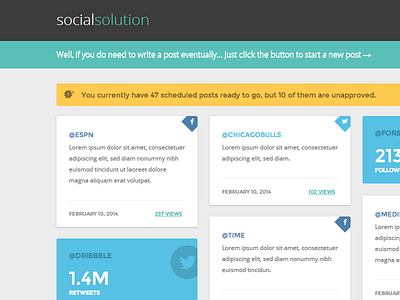 Socializing black dashboard portal social media teal ui ux website white