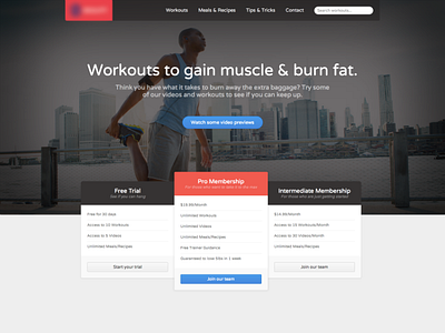 Fitness Memberships fitness grey hero membership ui ux website workout