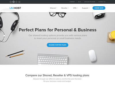 UniHost Website Design