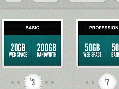 Spacehost plans teal texture web hosting