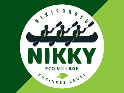 Logo eco-village Nikky branding design