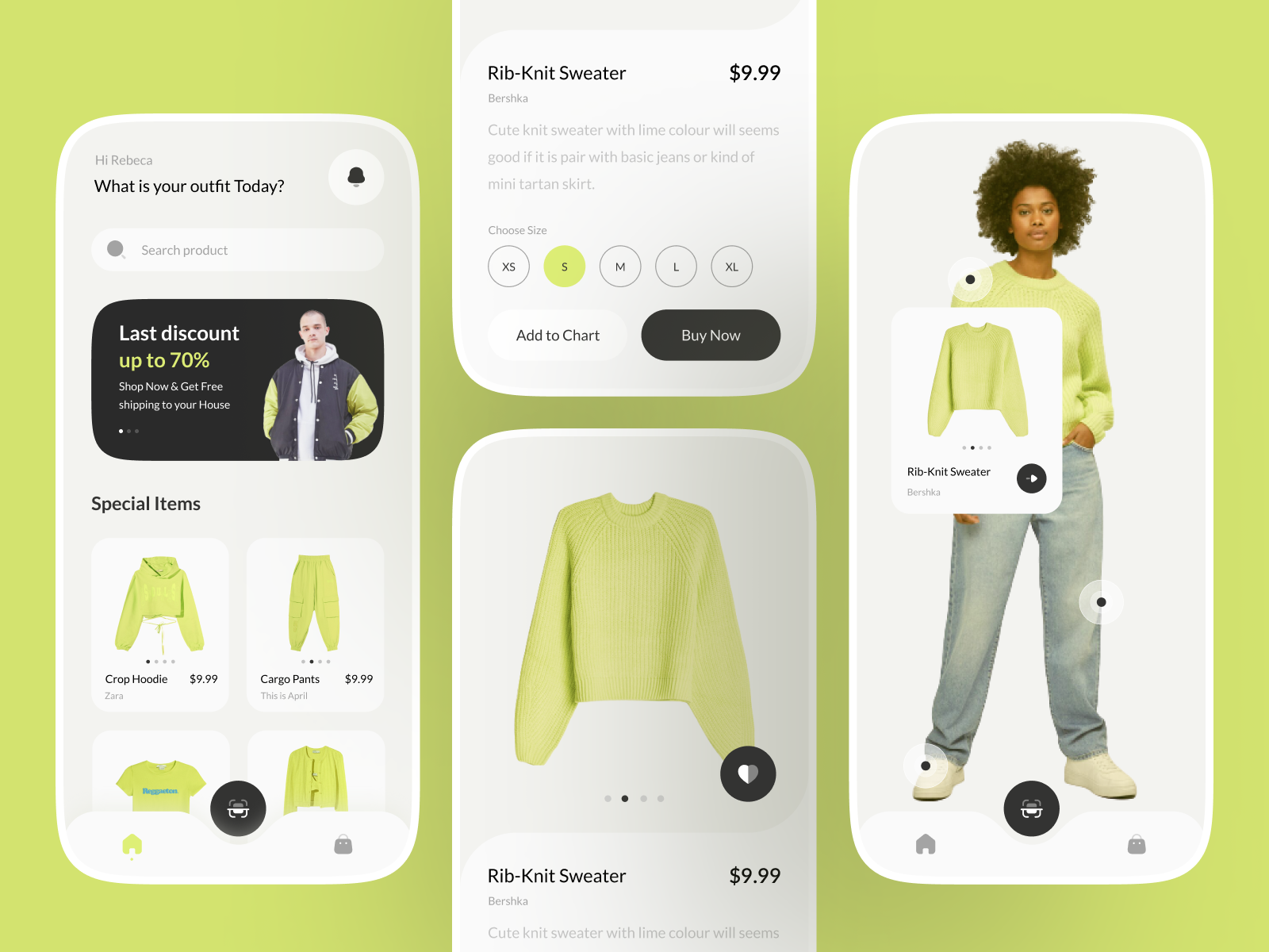 Clothing Store Mobile Apps by Alèn ✿ for Vektora on Dribbble
