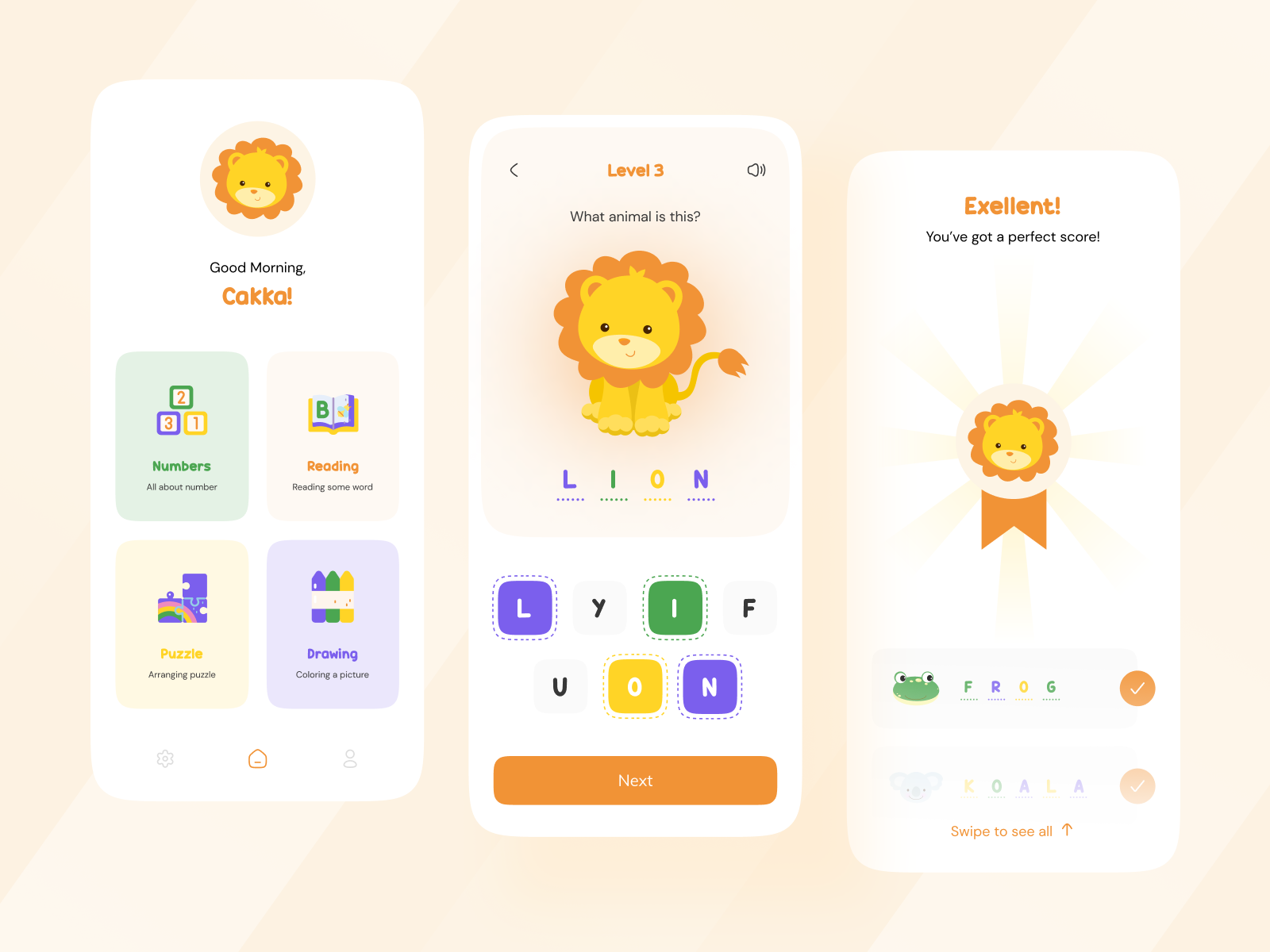Kids education mobile apps by al n for vektora on dribbble