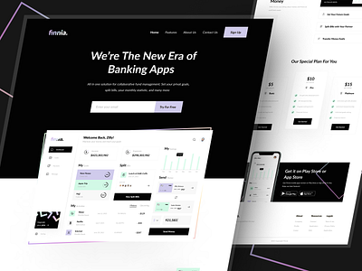 Finnia - Finance Landing Page