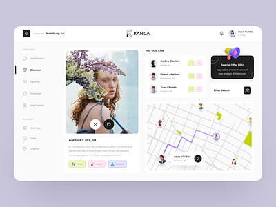Kanca - Make a Friend Dashboard