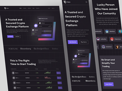 Cripzy - Crypto Exchange Landing Page