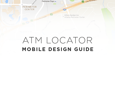 Atm Locator Style Guide maps mobile style guide