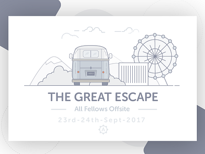 THE GREAT ESCAPE illustration poster
