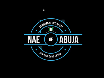 Nae Insignia badge illustration insignia nigeria vector
