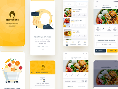 Eggcellent app egg moblie recipe ui