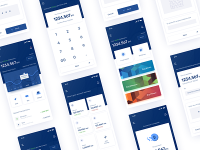 Crypto Wallet UI kit (WIP) app bitcoin wallet crypto wallet cryptocurrency poster