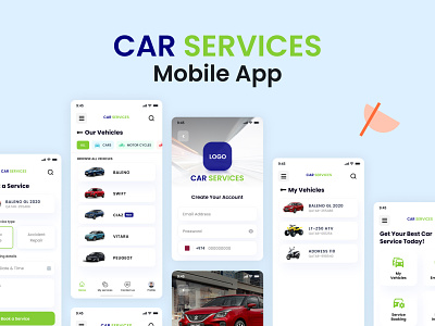 Car Services App Design mobile ui ux