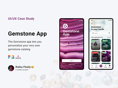 UX/UI Gemstone Mobile App - Case Study design mobile ui ux
