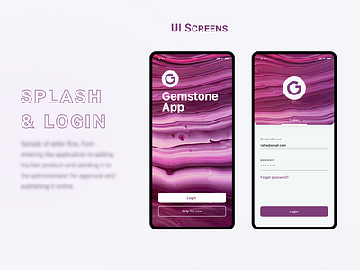 UX/UI Gemstone Mobile App - Case Study