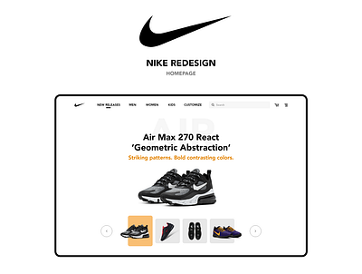 Nike Homepage Redesign design redesign ui ux web webdesign