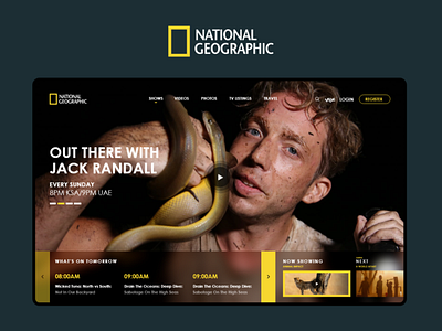 National Geographic Homepage Redesign design natgeotv redesign ui ux web webdesign