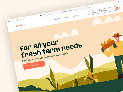 Farmark Website farmer food market online website