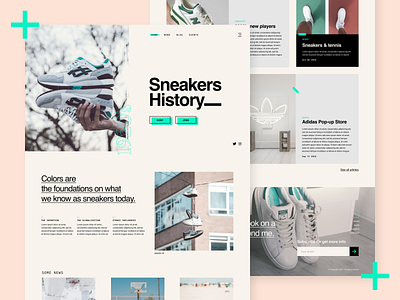 Sneakers History adobexd art color concept dailyui design design app digital graphicdesign graphism interface sneakers typogaphy ui uidesign userexperience userinterface ux uxdesign webdesign