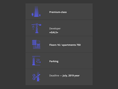 Icons for Web design black blue building developer figma house icon neon vector