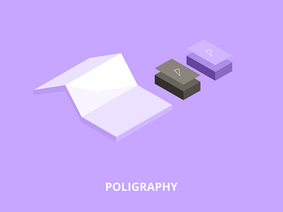 Low poly illustration - Poligraphy 2d brochure bussines card flat illustration isometric isometric illustration low poly low polygon polygraphy vector web design