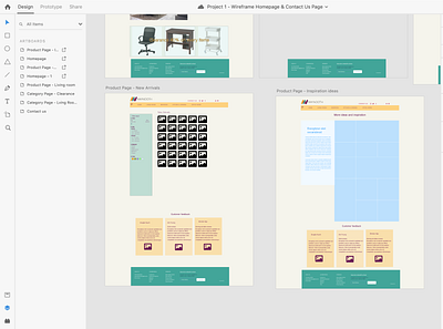 Maynooth Furniture app design ui ux web website