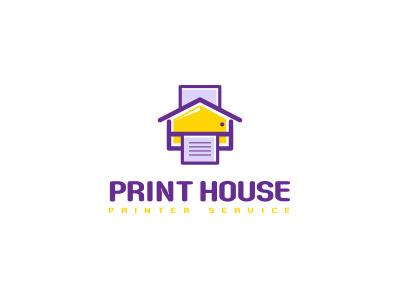 Print house logo design logo